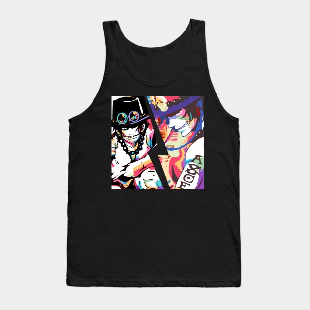 Portgas D Ace Tank Top by BarnawiMT